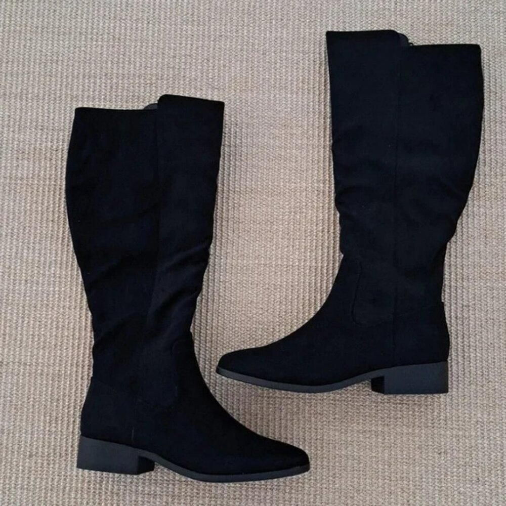 Style & Co Charmaneef Knee-High Boots - Color: Black - Size: 9.5